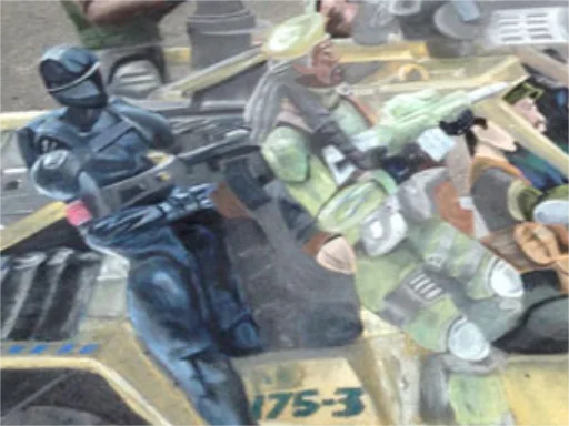3D chalk art gijoe