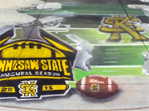 3D chalk art ksu