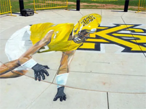 3D chalk art ksu