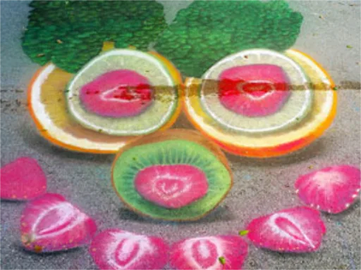 3D chalk art healthfair