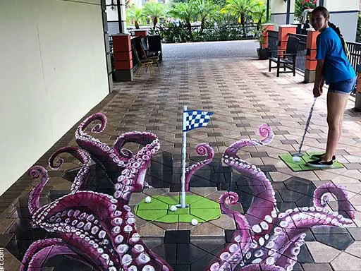 3D chalk art carrollwood photo-op scene