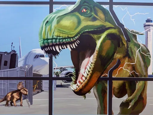 3D chalk art zoomiami airport