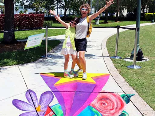 3D chalk art weston earthday