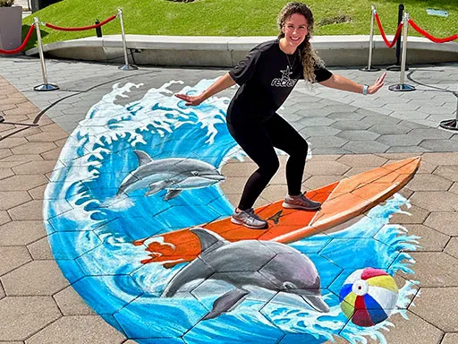3D chalk art doralsurf