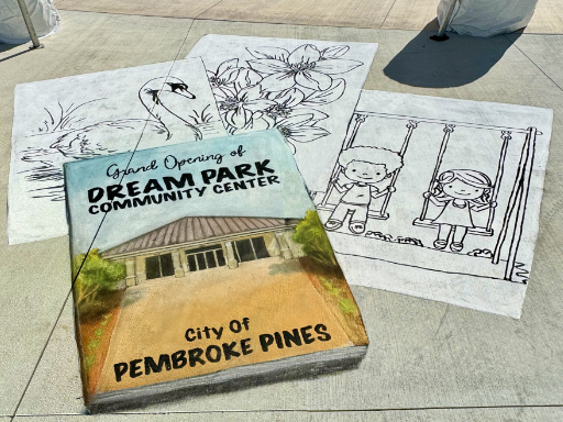 3D chalk art dream park